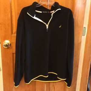 Nautica Black and Yellow pullover sweatshirt.